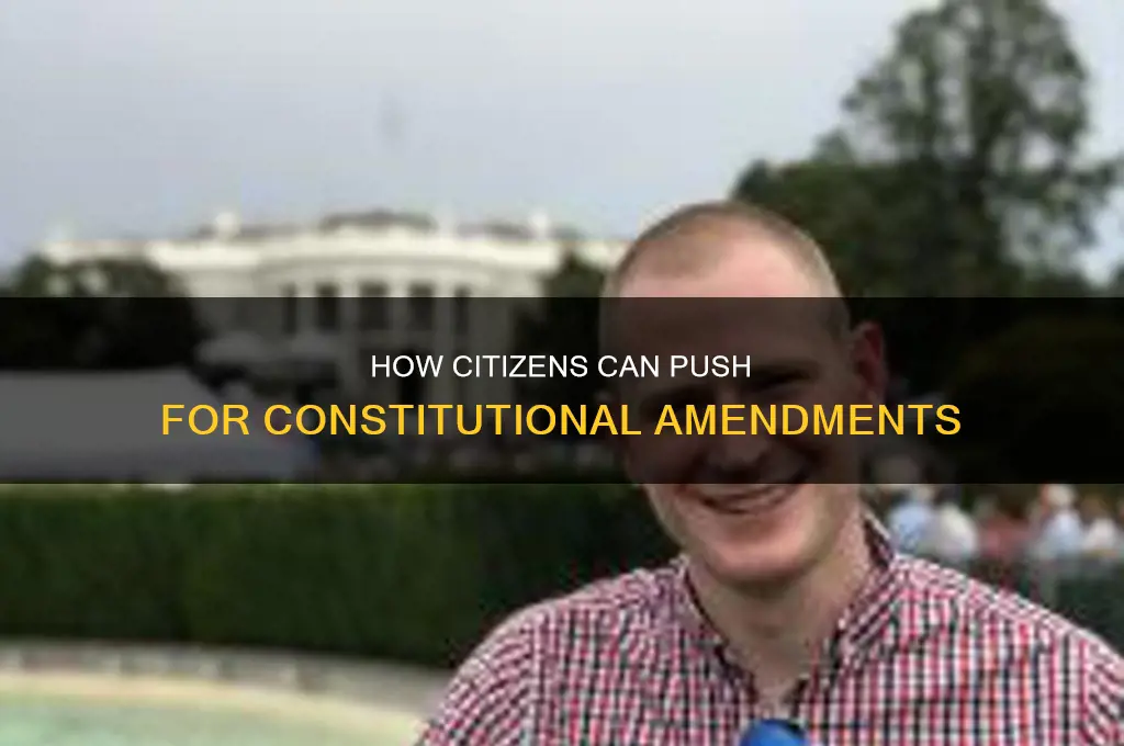 can citizens force the creation of a constitutional amendment
