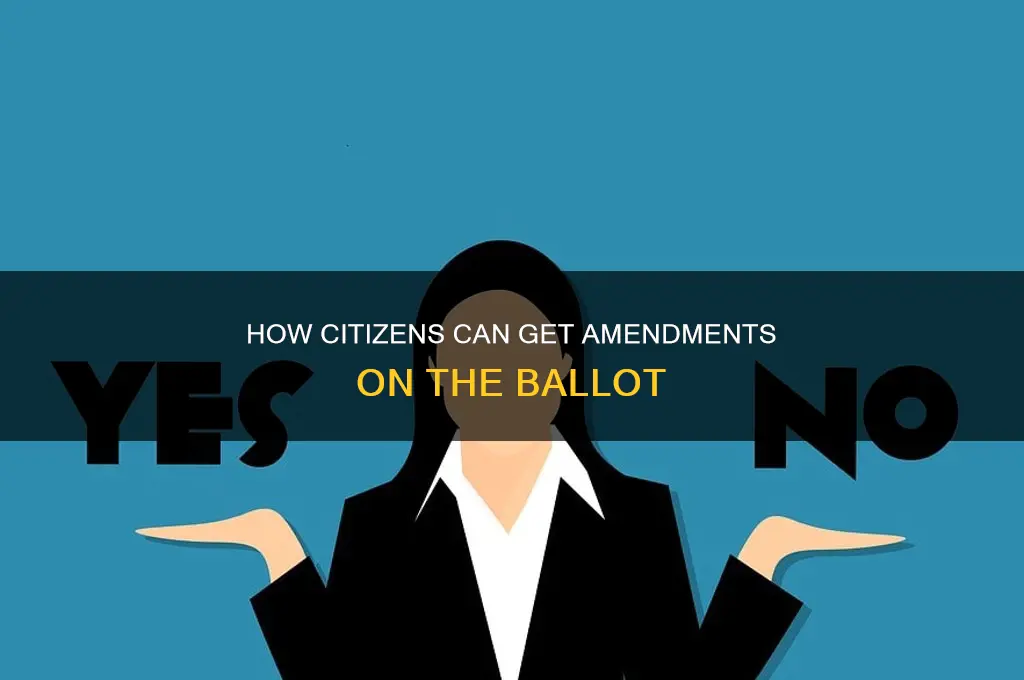 can citizens get a constitution amendment on ballot