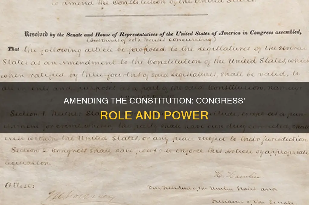 can congress amend the constitution