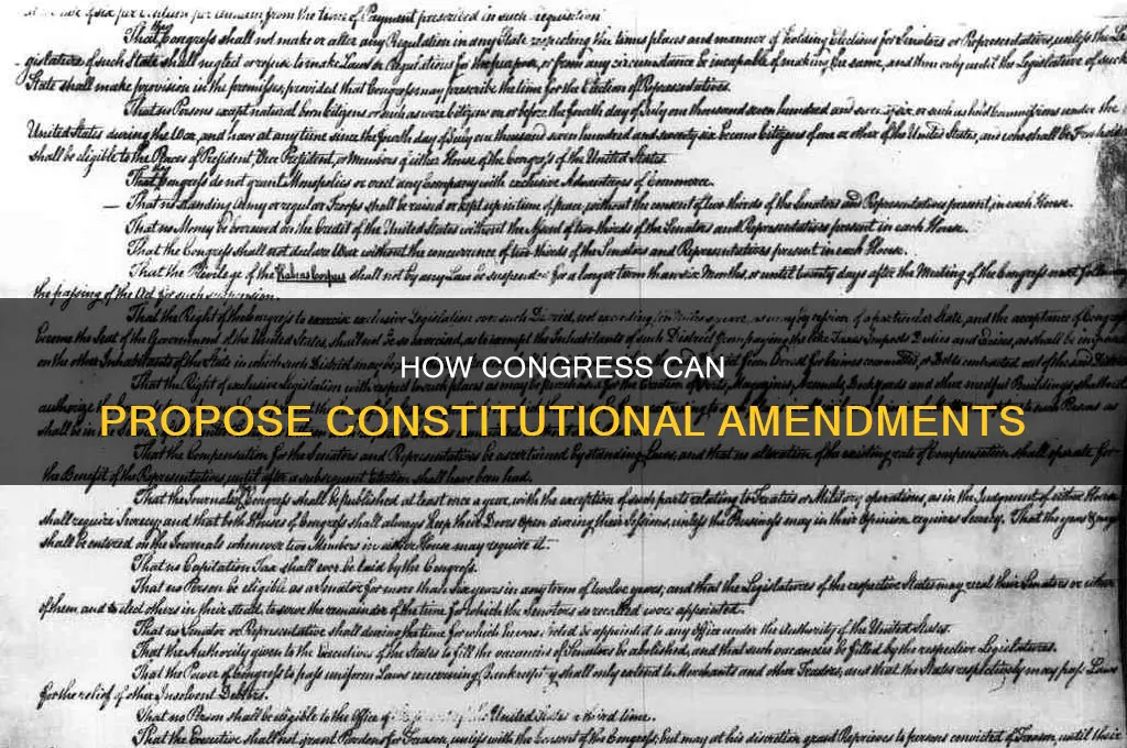 can congress make an amendment