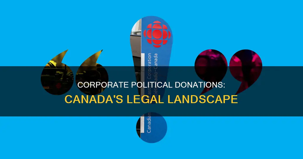 can corporations donate to political campaigns in canada