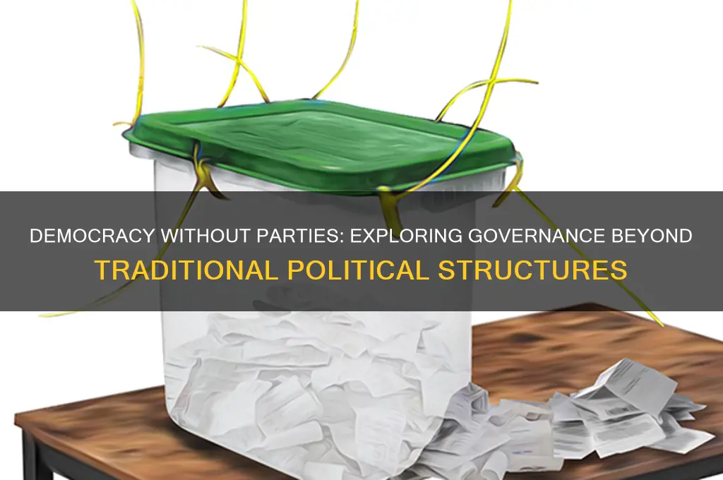 can democracy work without political parties