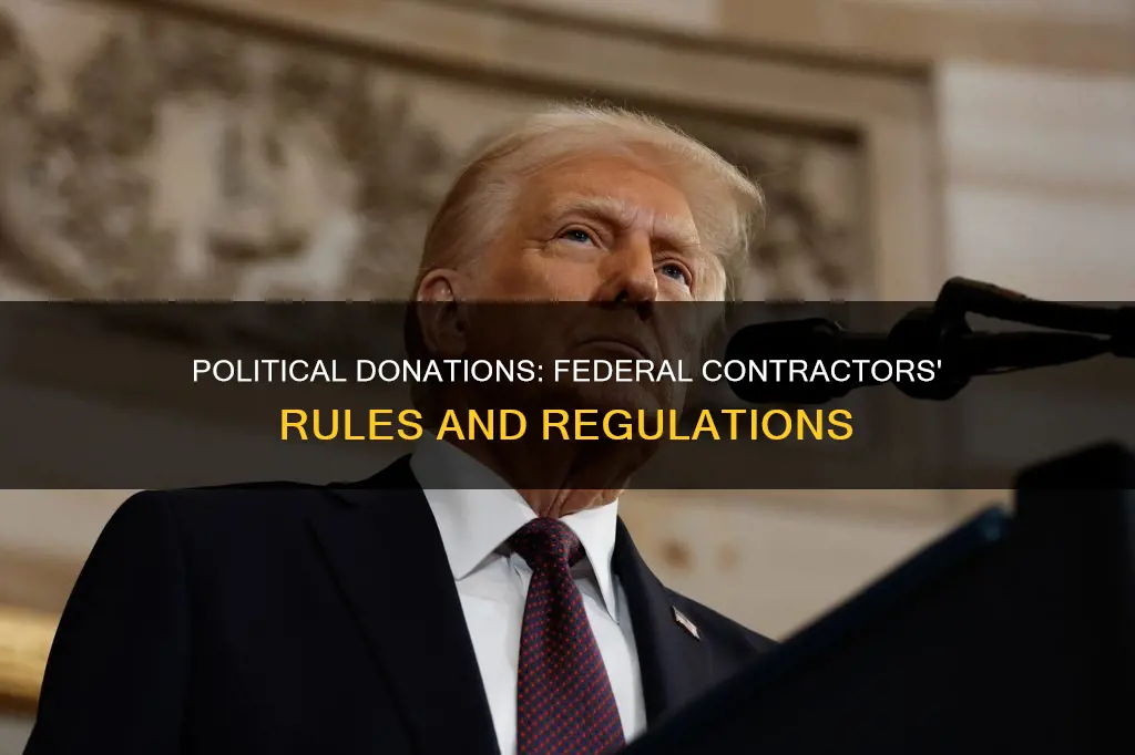 can federal contractors donate to political campaigns