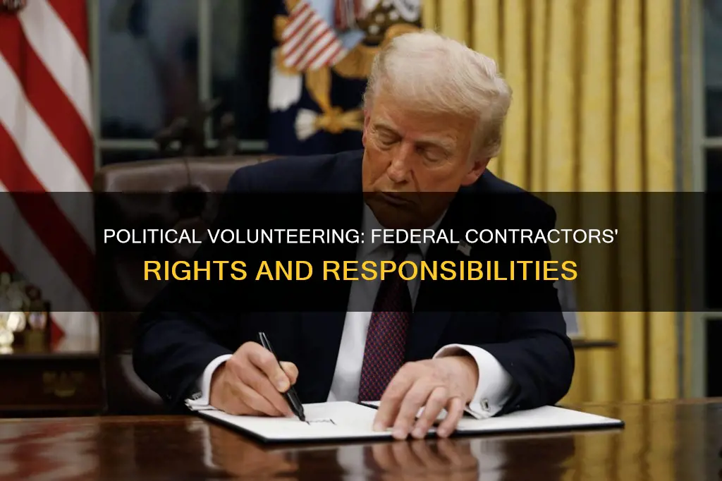 can federal contractors volunteer for political campaigns