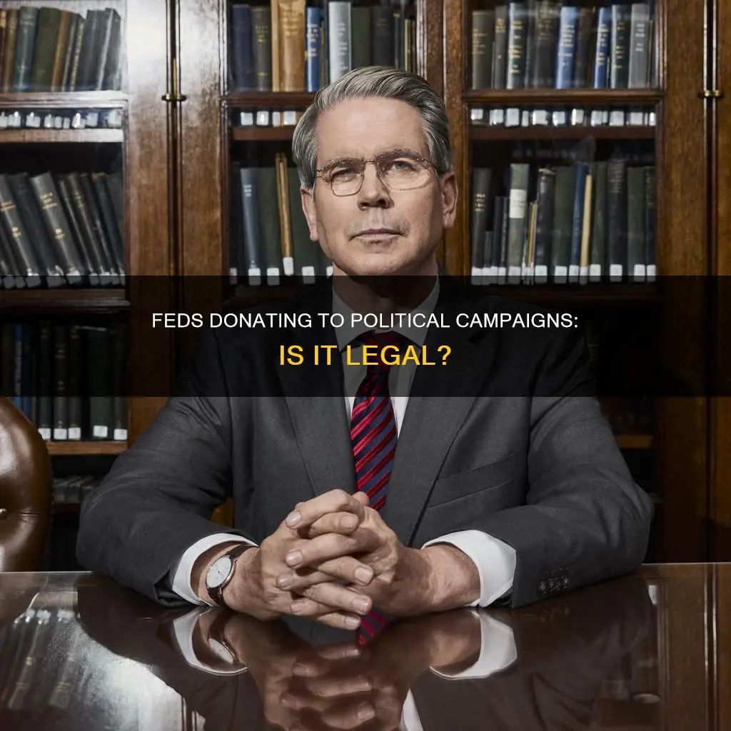 can feds donate to political campaigns