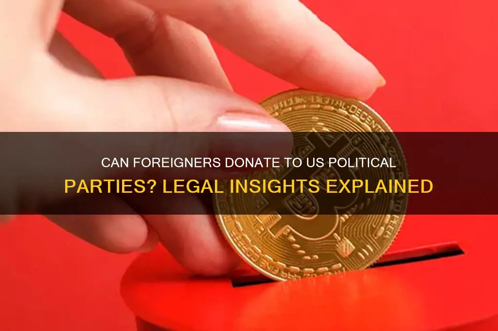 can foreigners donate to us political parties