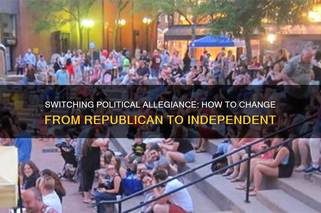 can i change my political party from republican to independent