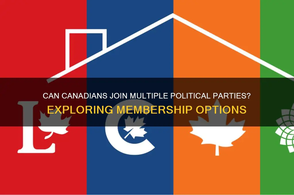 can i join multiple political parties canada