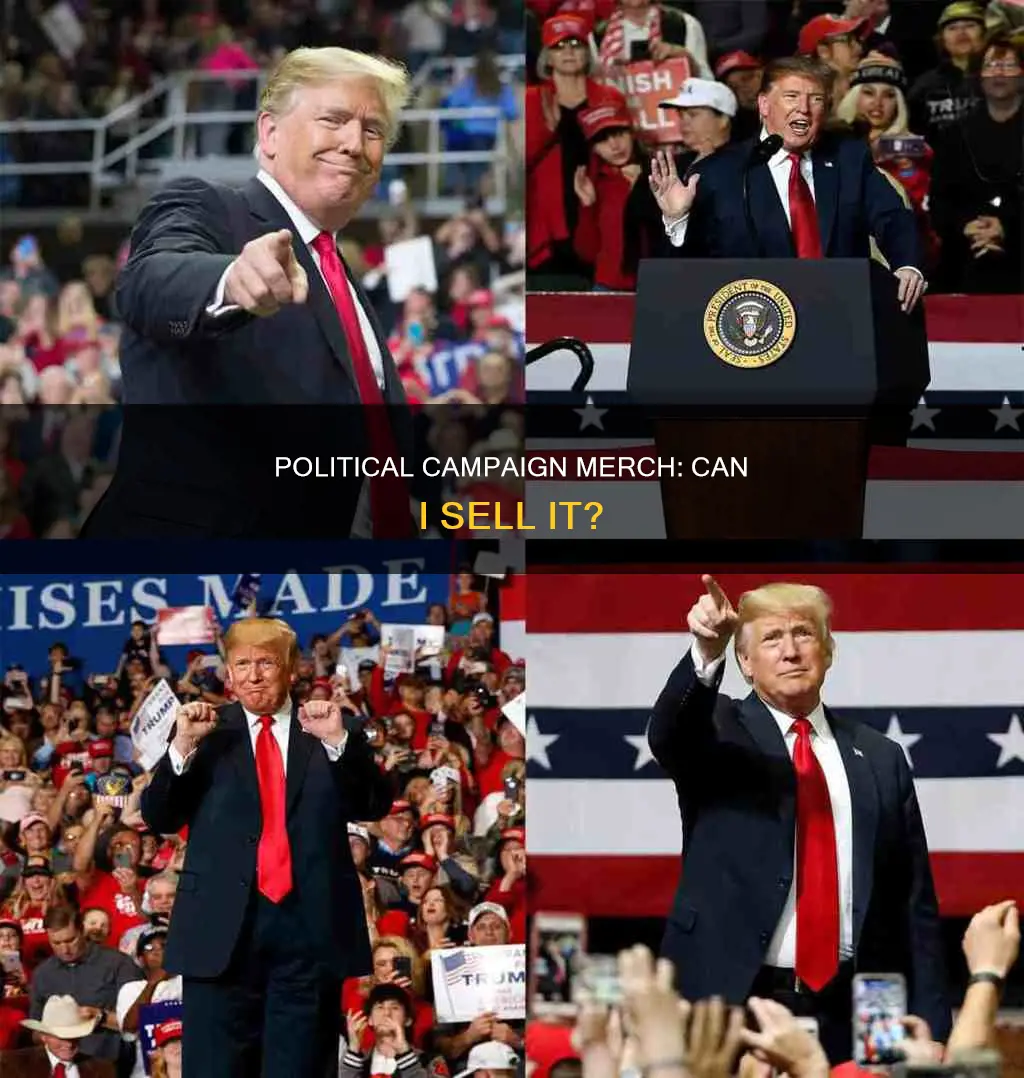 can i sell merchesise with political campaign logo
