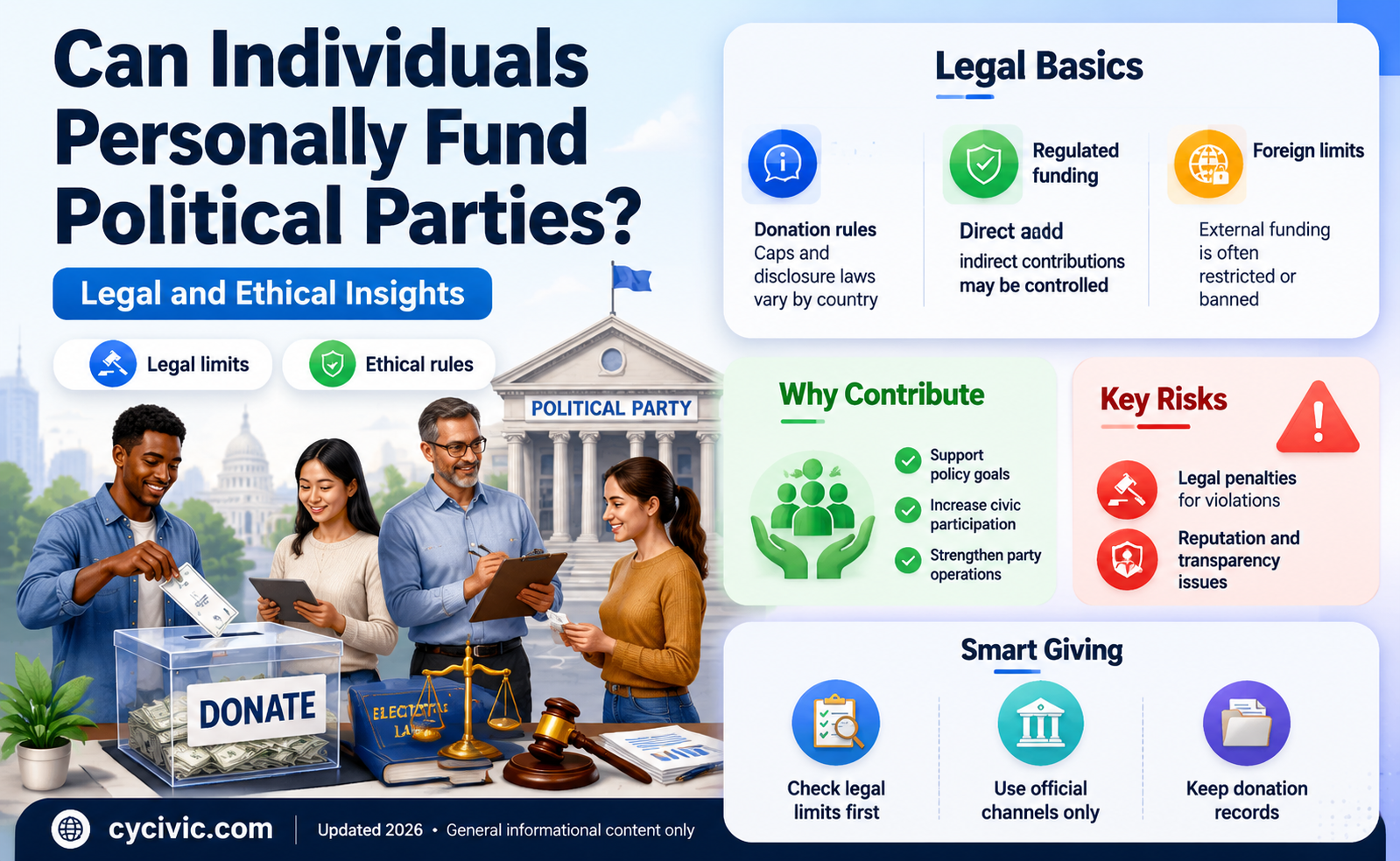 can an individual personally fun a political party