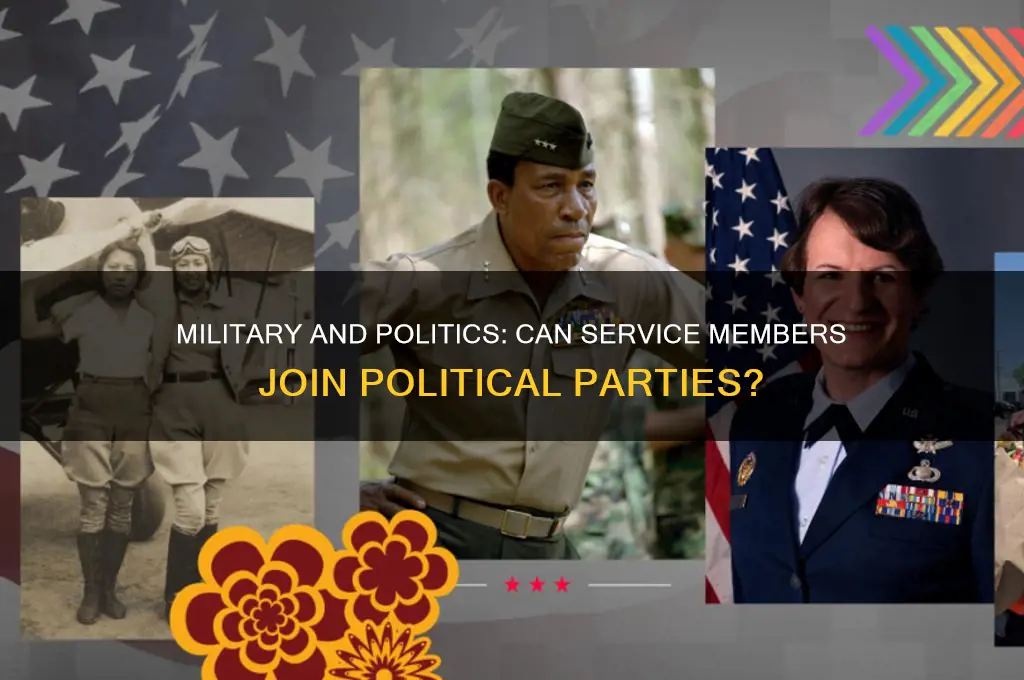 can military members join a political party