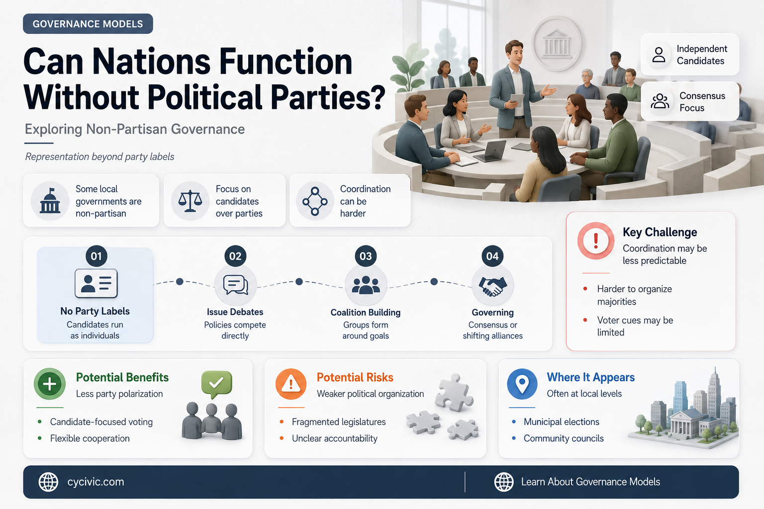 can a country run without political parties explain