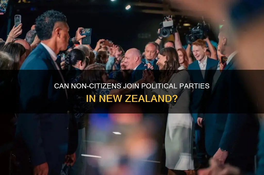 can non citizens join political party new zealand