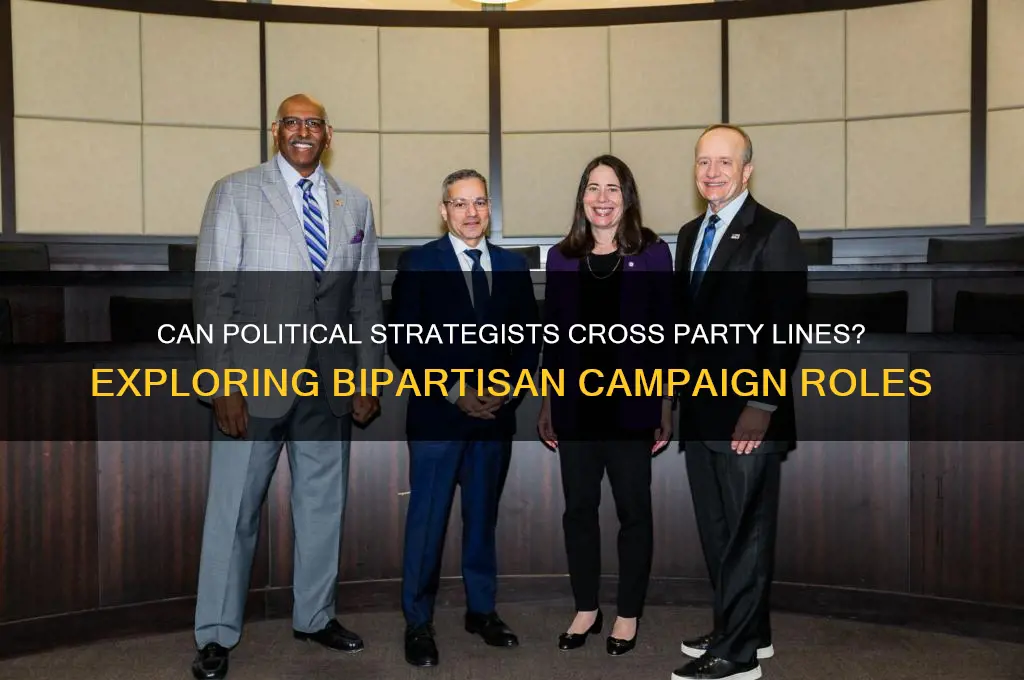 can one political strategist work for candidates of both parties