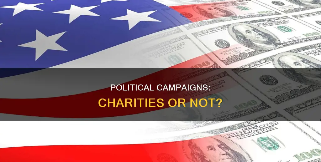 can political campaigns be setup as a charity