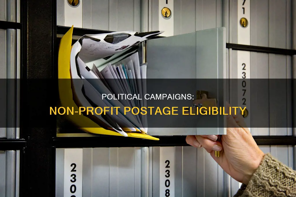 can political campaigns qualify fir non-profit postage