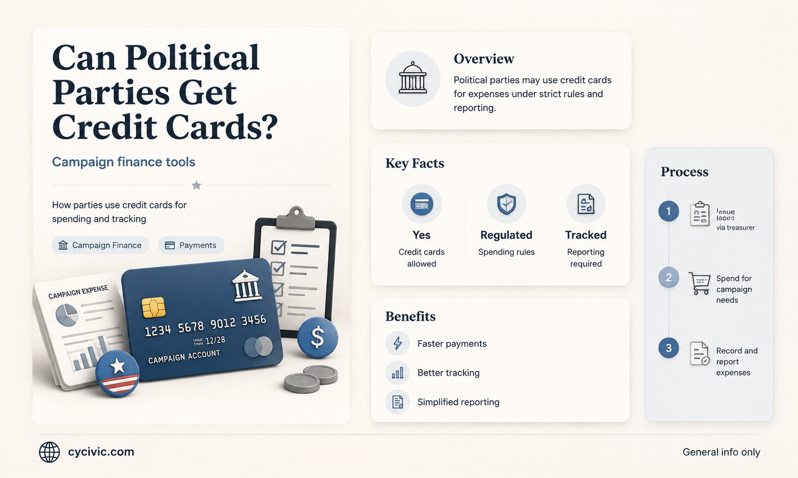can a political party be issued a credit card