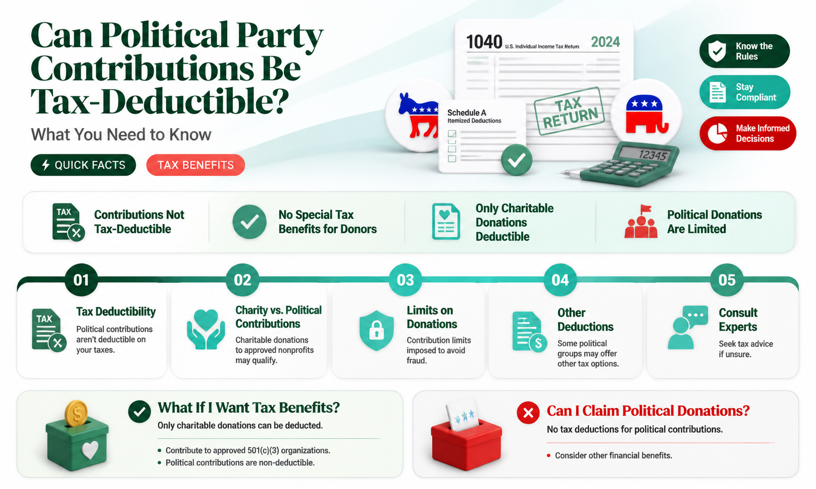 are contribution to political party deduction