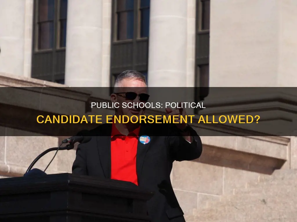 can public schools campaign for a political candidate