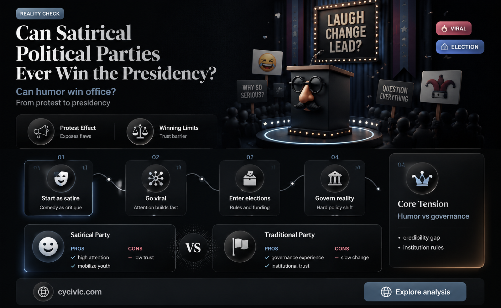 can a joke political party be president