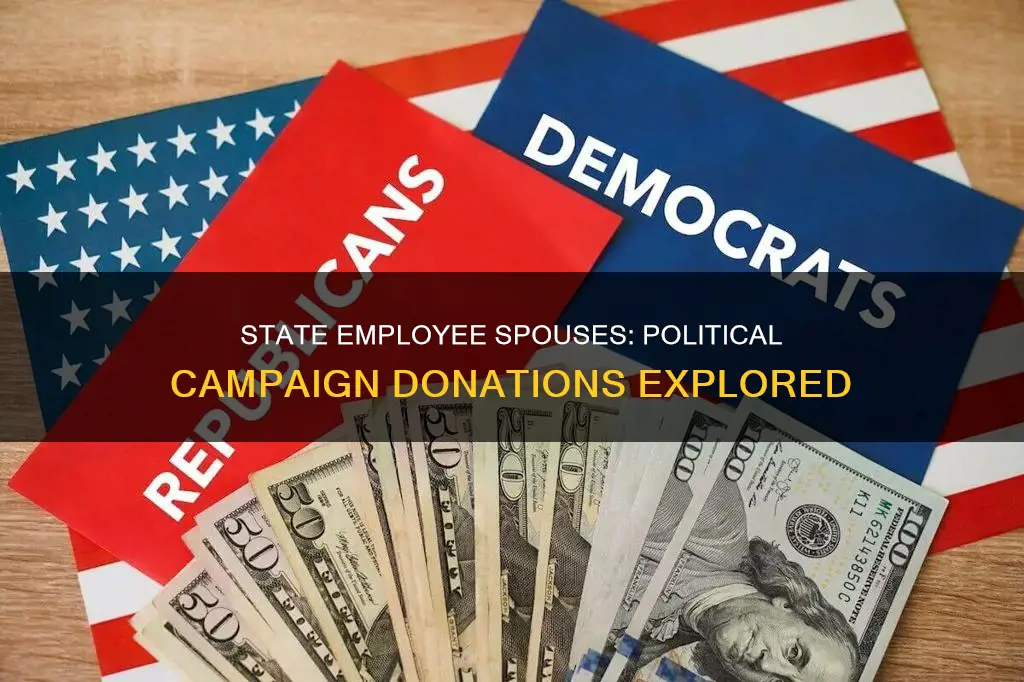 can state employeesspouse donate to political campaigns