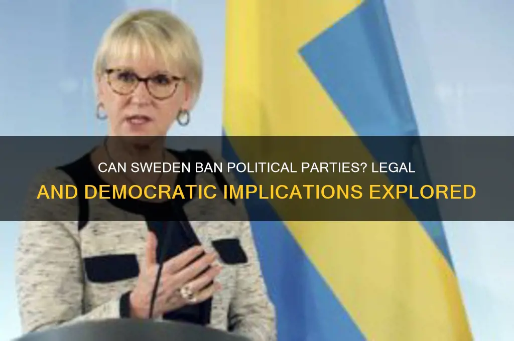 can swedish political parties be banned