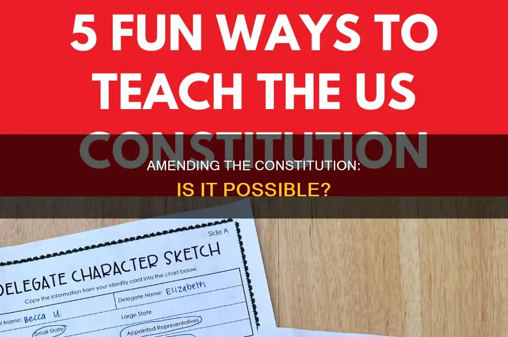 can the constitution be amended