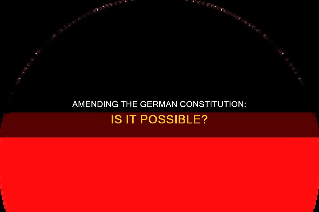can the german constitution be amended