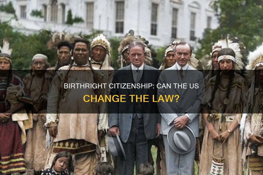can the us end birthright citizenship without a constitutional amendment
