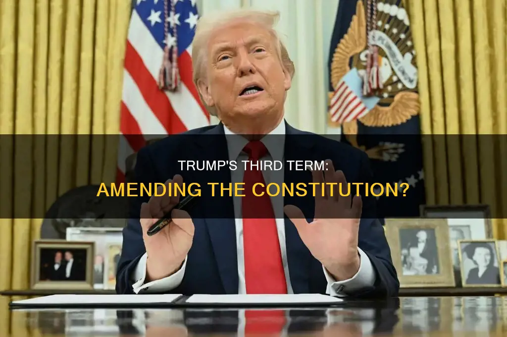 can trump amend constitution to serve a third term