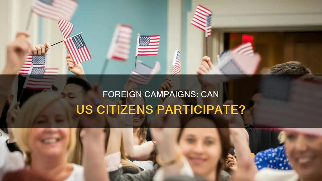 can us citizens participate in foreign political campaigns