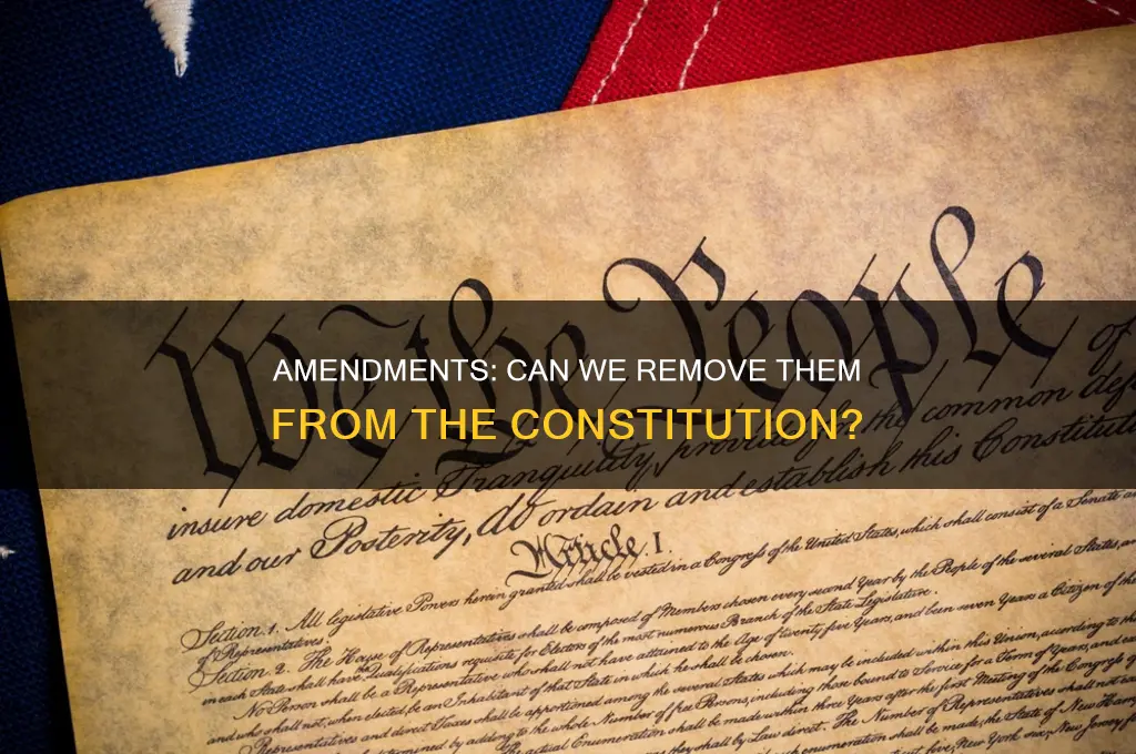 can we take amendments out of the constitution