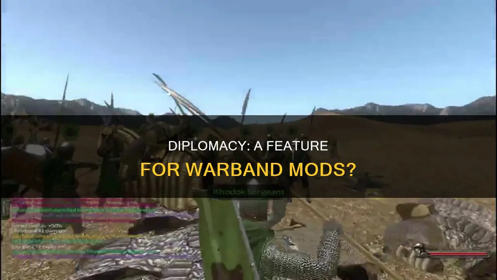 can y0u add diplomacy to any warband mod