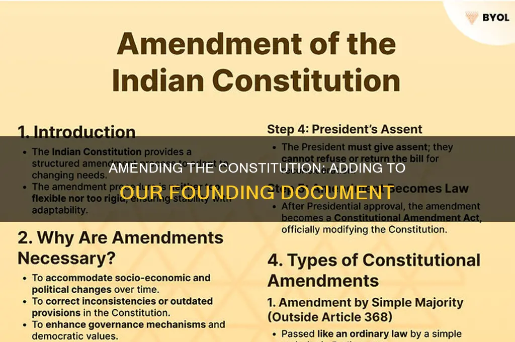 can you add to constitution amendments