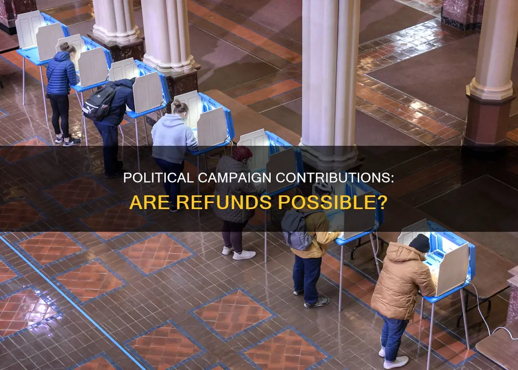 can you be refunded a political campaign contribution