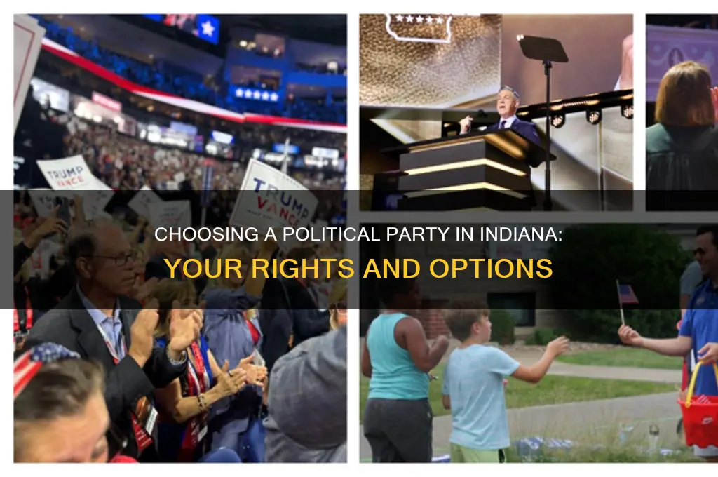 can you choose a political party in indiana