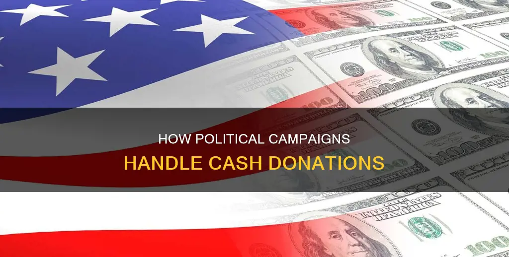 can you give cash to a political campaign