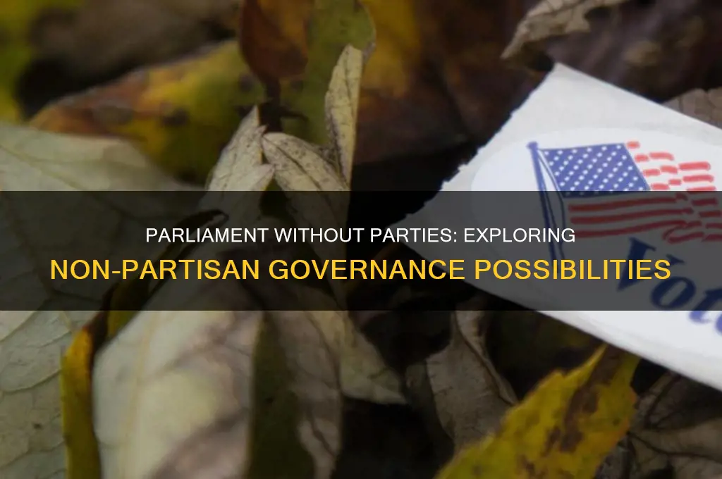 can you have a parliment without political parties