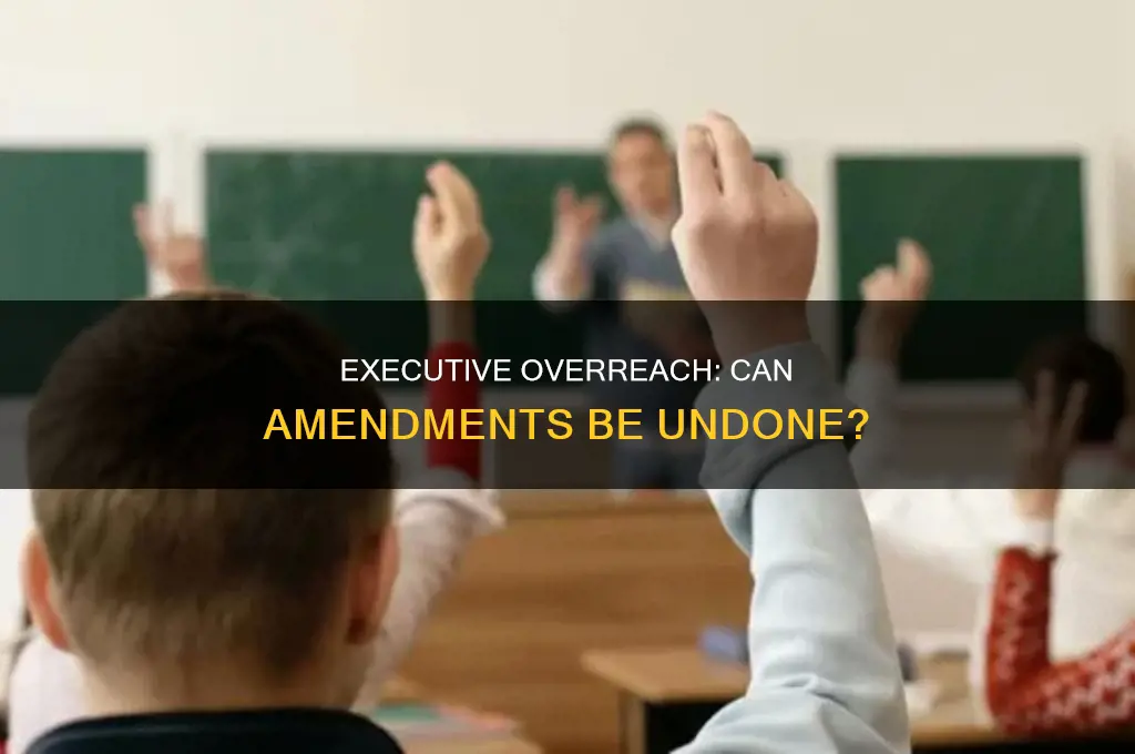 can you remove a constitutional amendment with an executive order