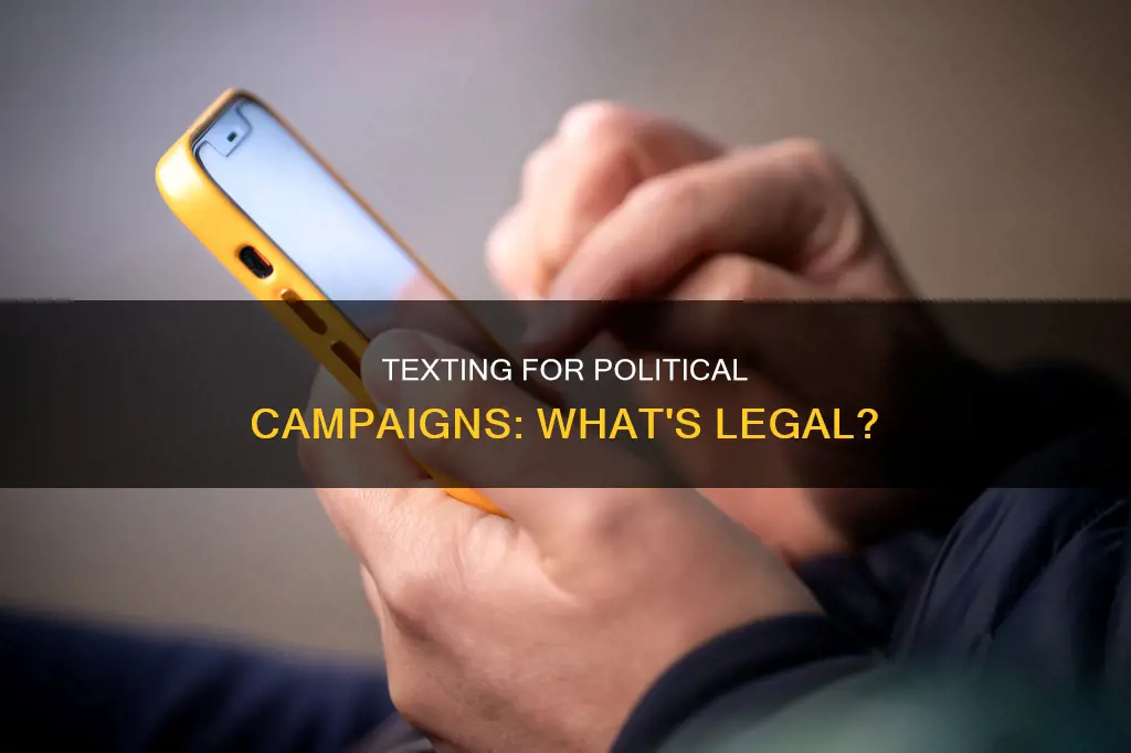 can you text legally for political campaigns