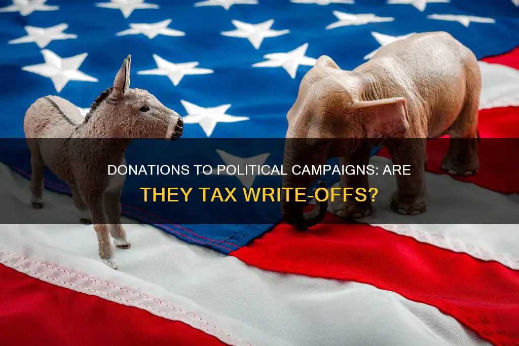 can you write off donations to political campaigns