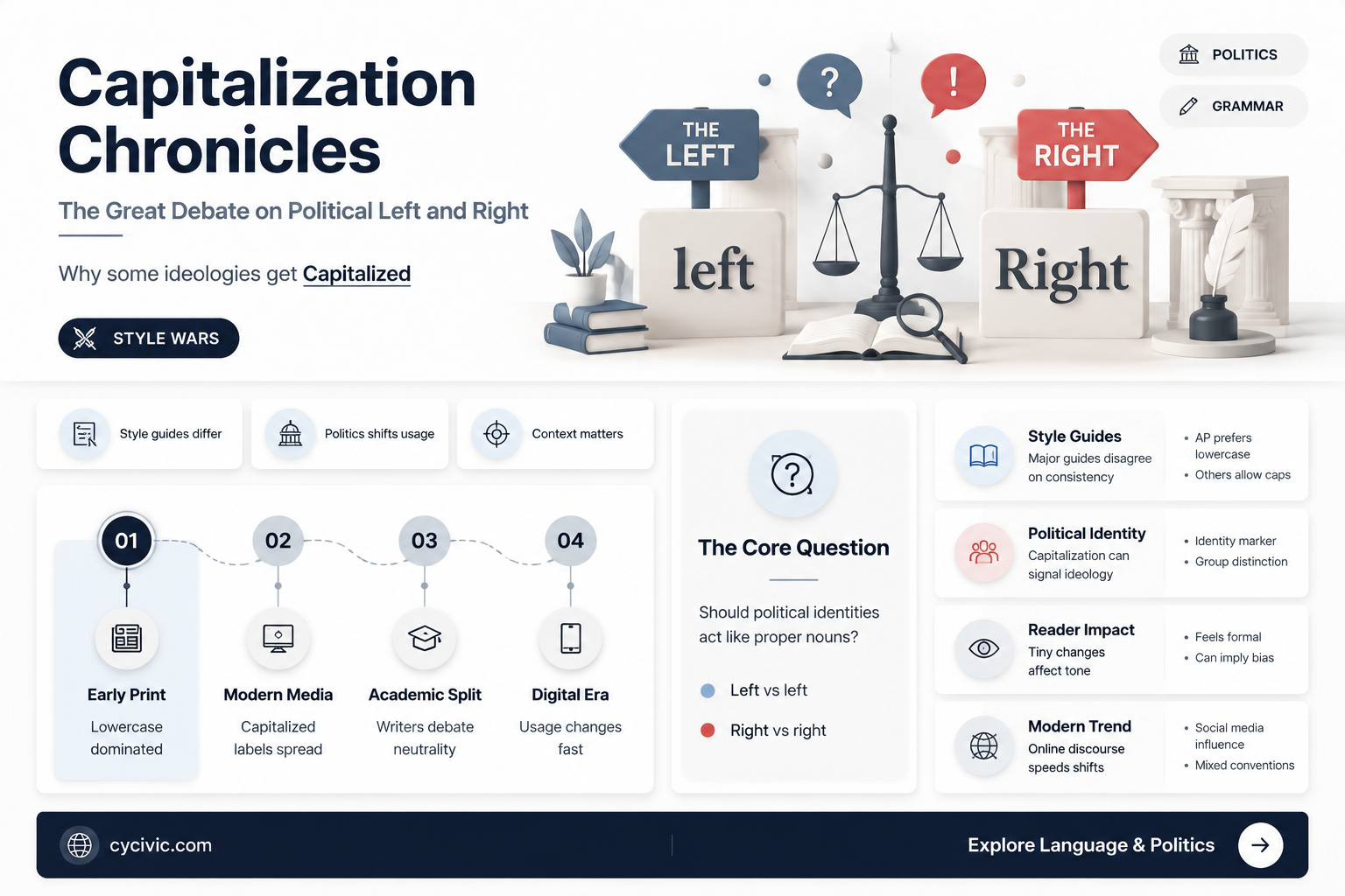 are political left and political right capitalized