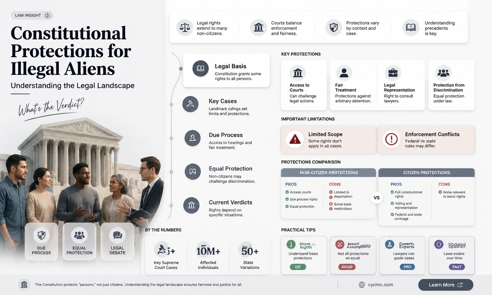 are illegal aliens covered by constitutional protection