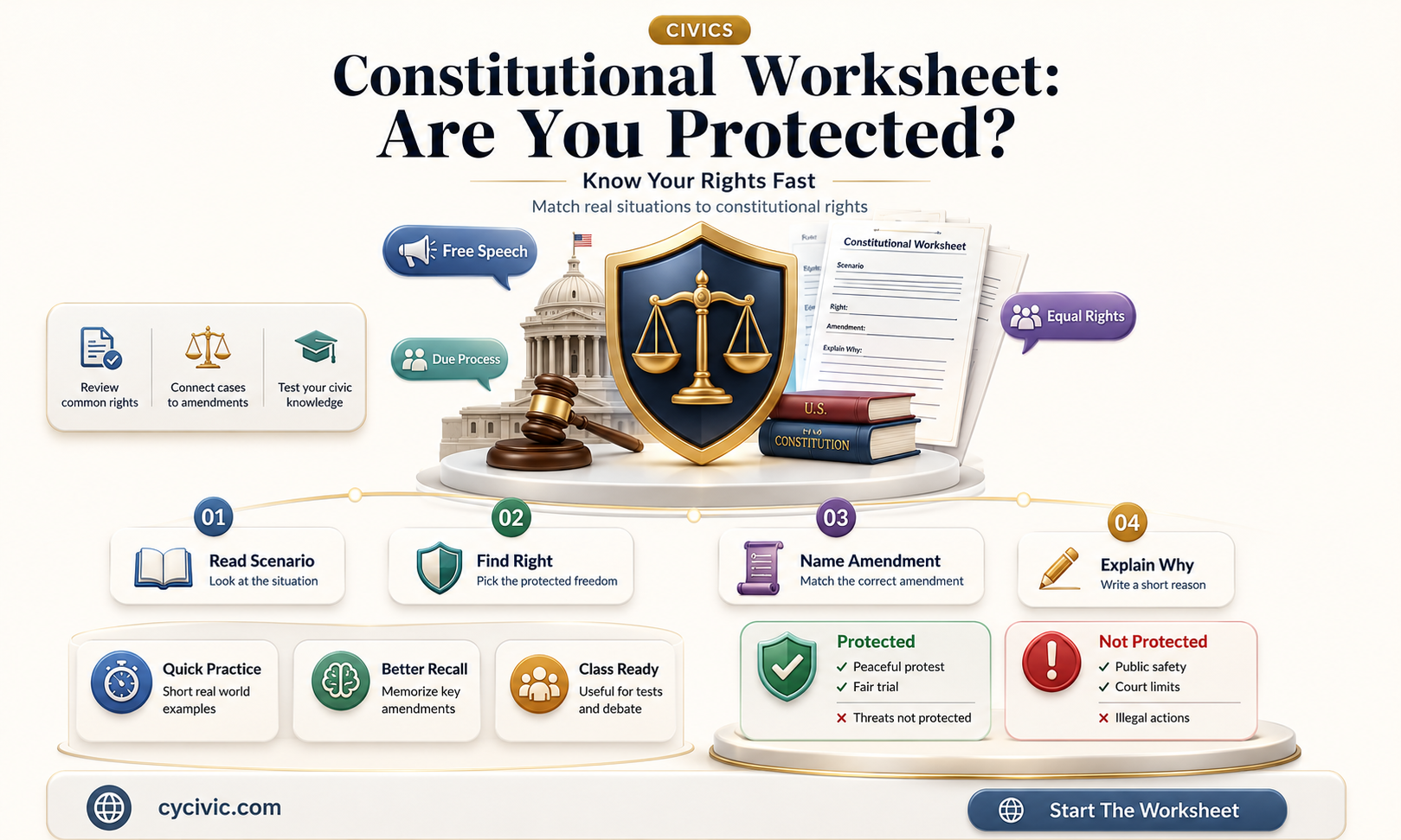 are you protected scenario constitutional worksheet