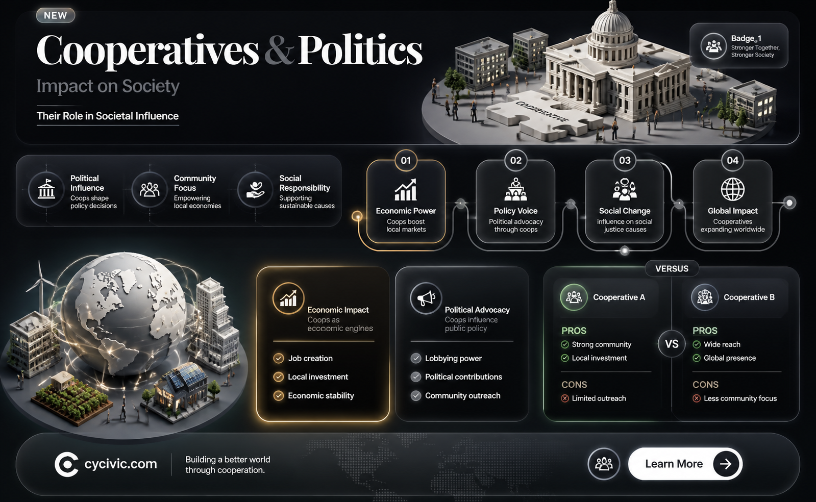 are cooperatices considered political