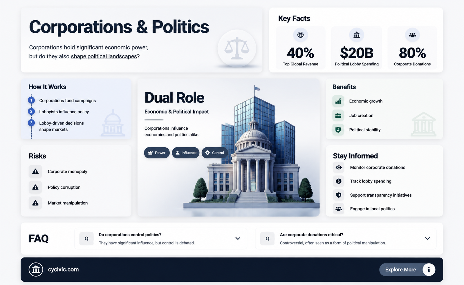 are corporations political or economic
