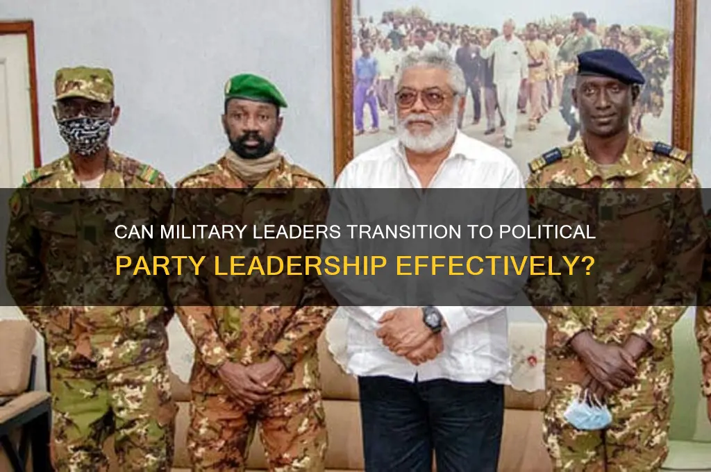 could army officers lead political party