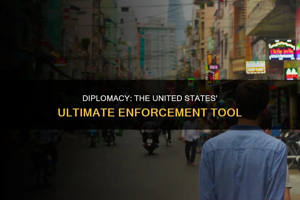 could only be enforced by the united states through diplomacy