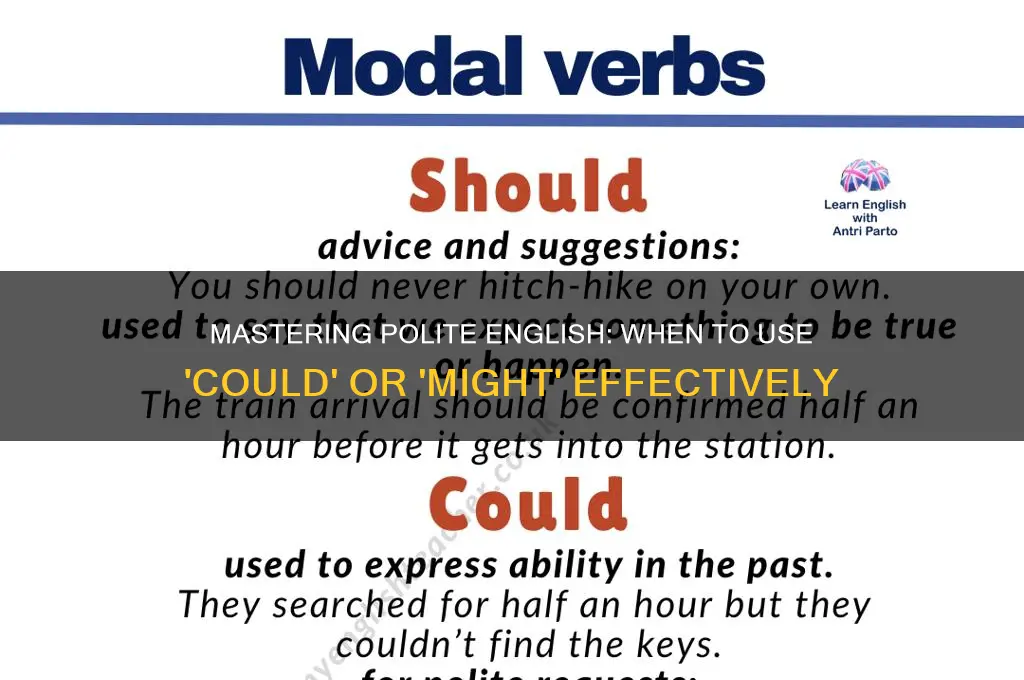 could or might polite