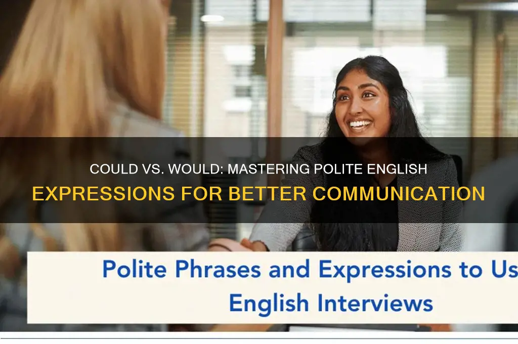 could or would more polite